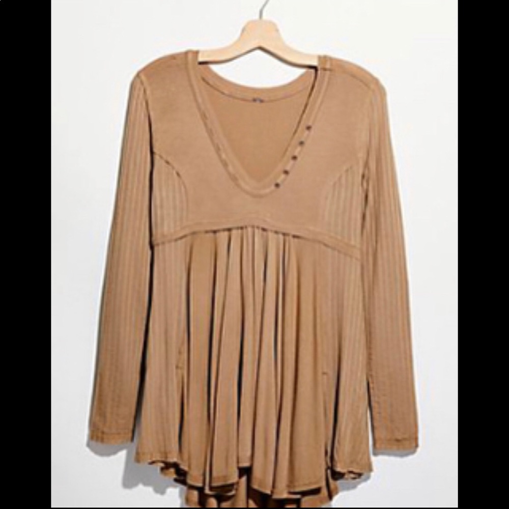 Birdie Henley Free People- Camel